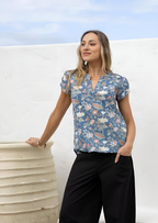 Sky Blouse Poppy