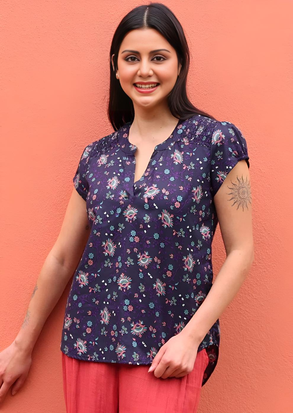 Sky Blouse Eventide