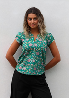 Sky Blouse Juniper