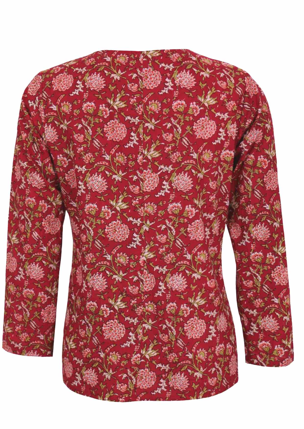 Sophia Blouse Cranberry