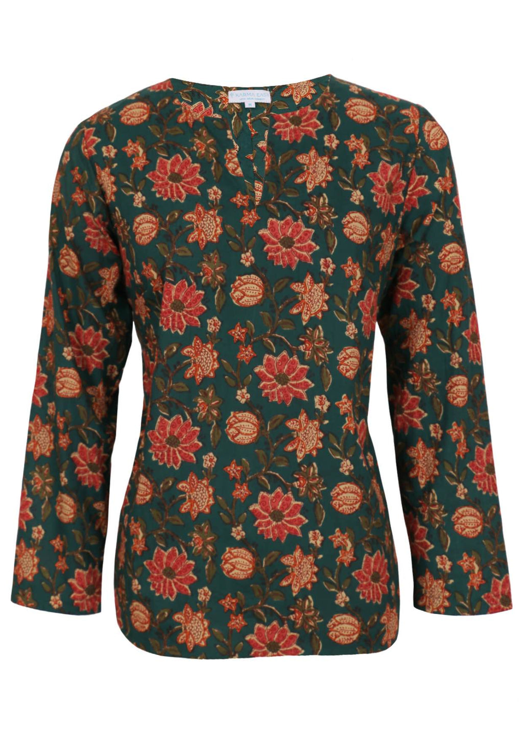 Sophia Blouse Vanya Green
