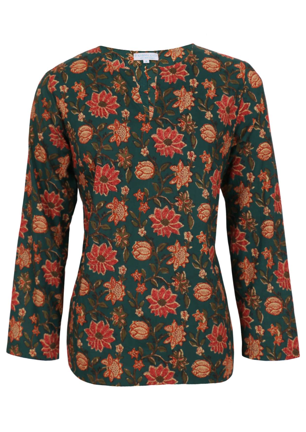 Sophia Blouse Vanya Green