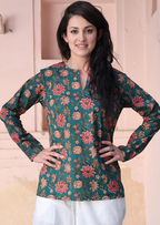 Sophia Blouse Vanya Green