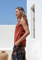 Sylvia Top Burnt Henna