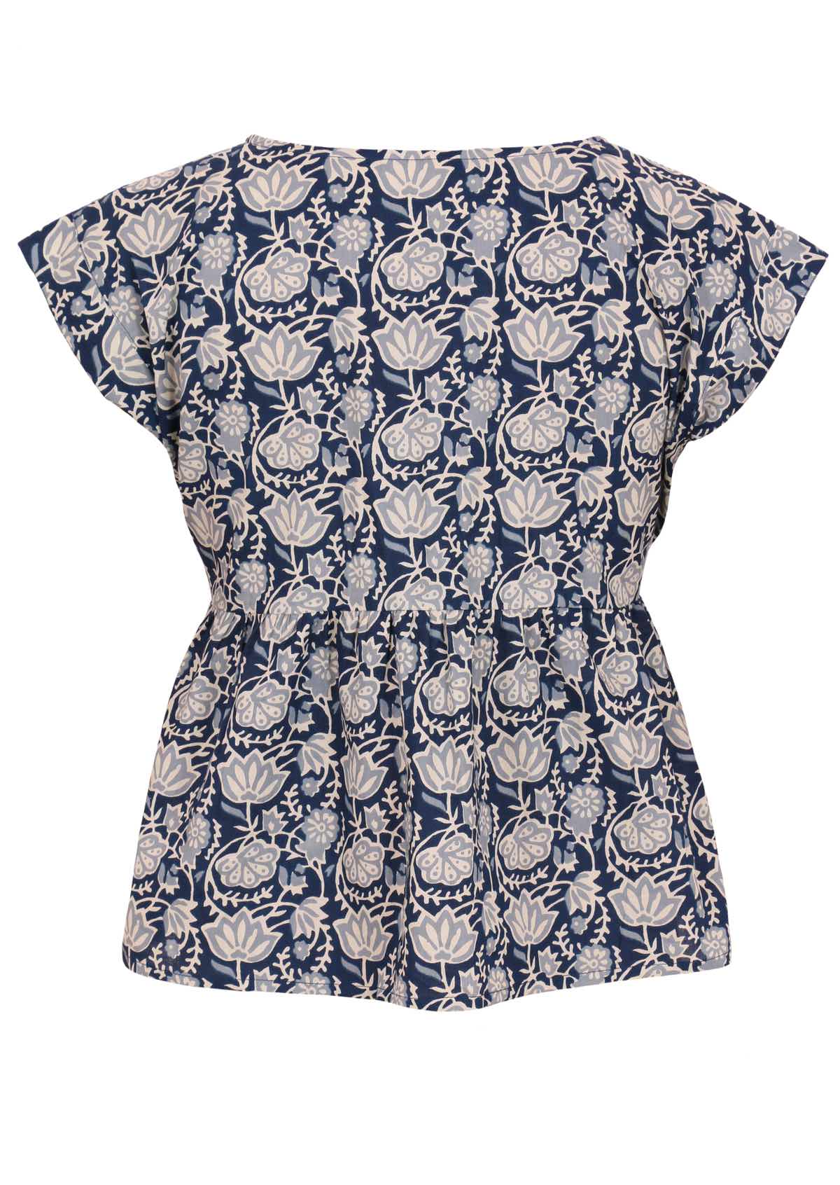 Thrills Top Indigo back mannequin photo