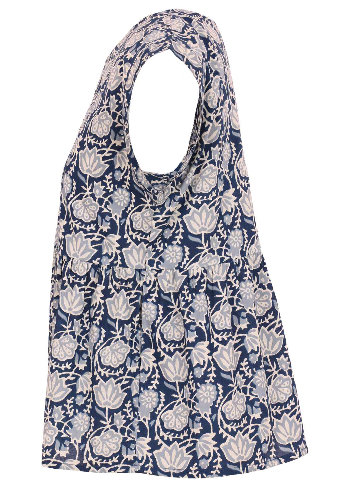 Thrills Top Indigo side mannequin photo