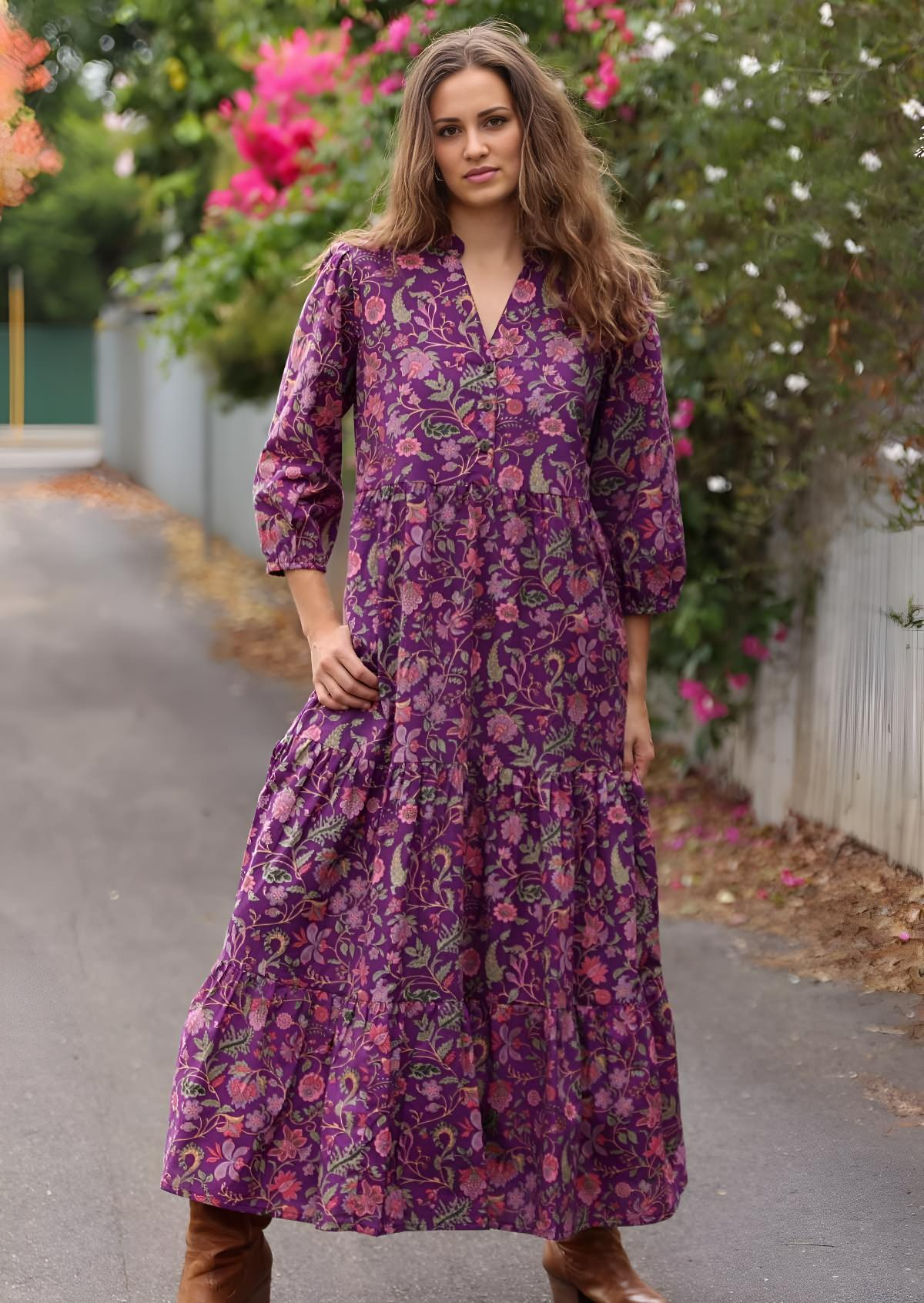 Tiered Maxi Dress Amethyst