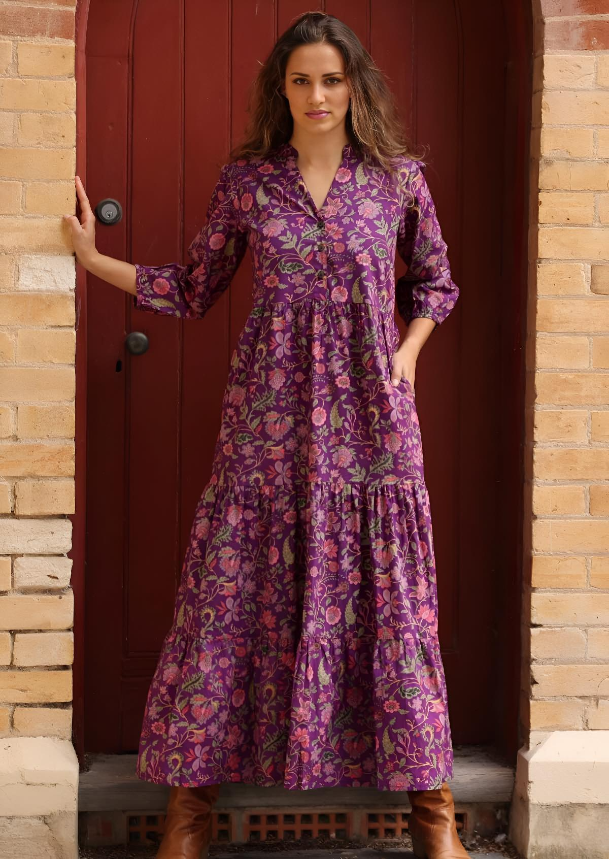Tiered Maxi Dress Amethyst