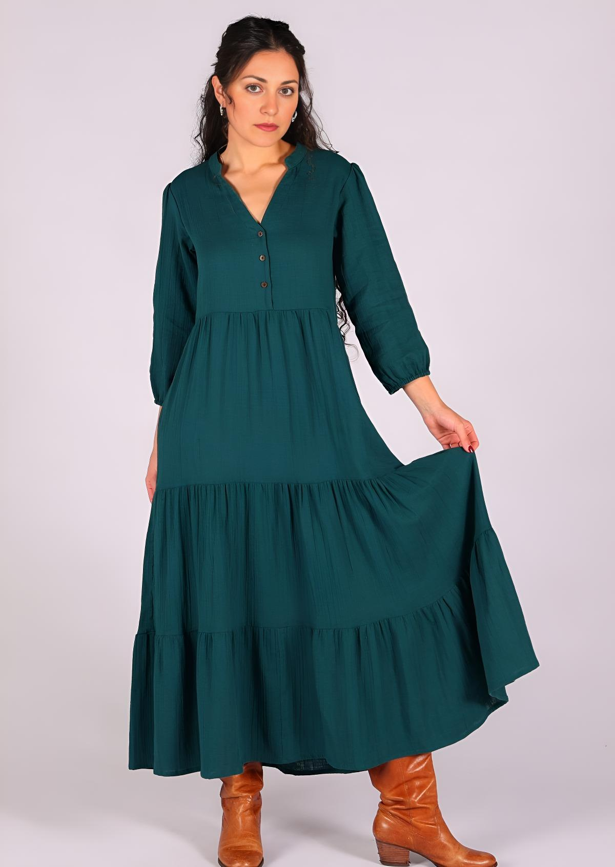 Tiered Maxi Dress Teal