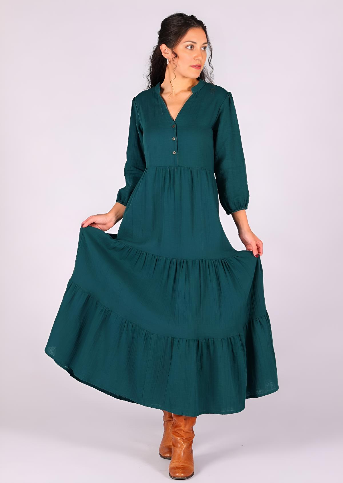 Tiered Maxi Dress Teal