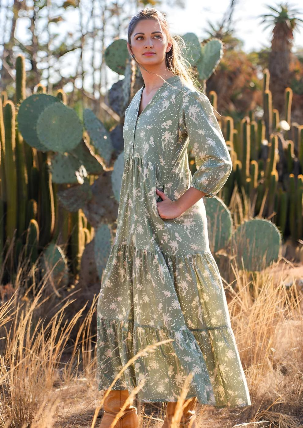 Tiered Maxi Dress Cascade