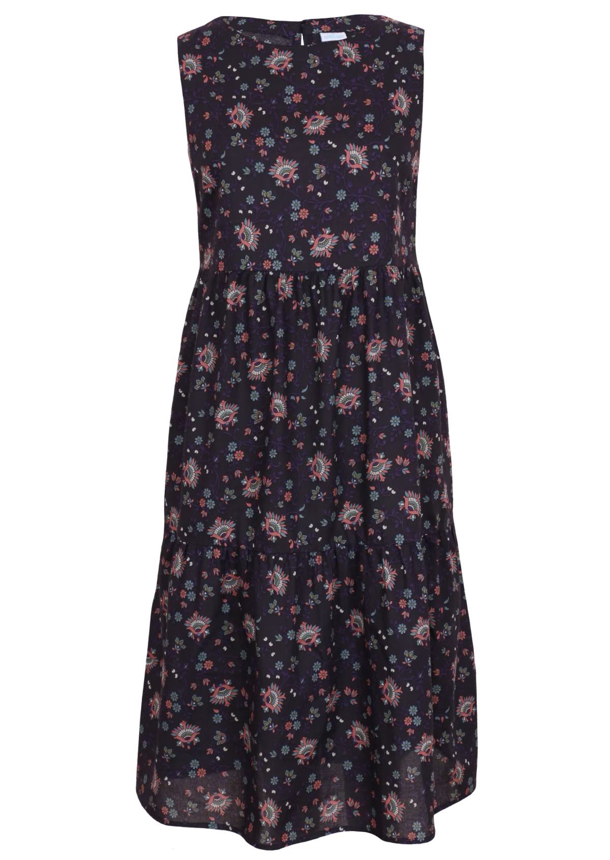 Indian Cotton floral print dress front view