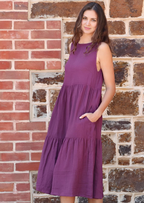 Tully Dress Eggplant