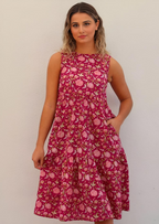Tully Dress Cranberry