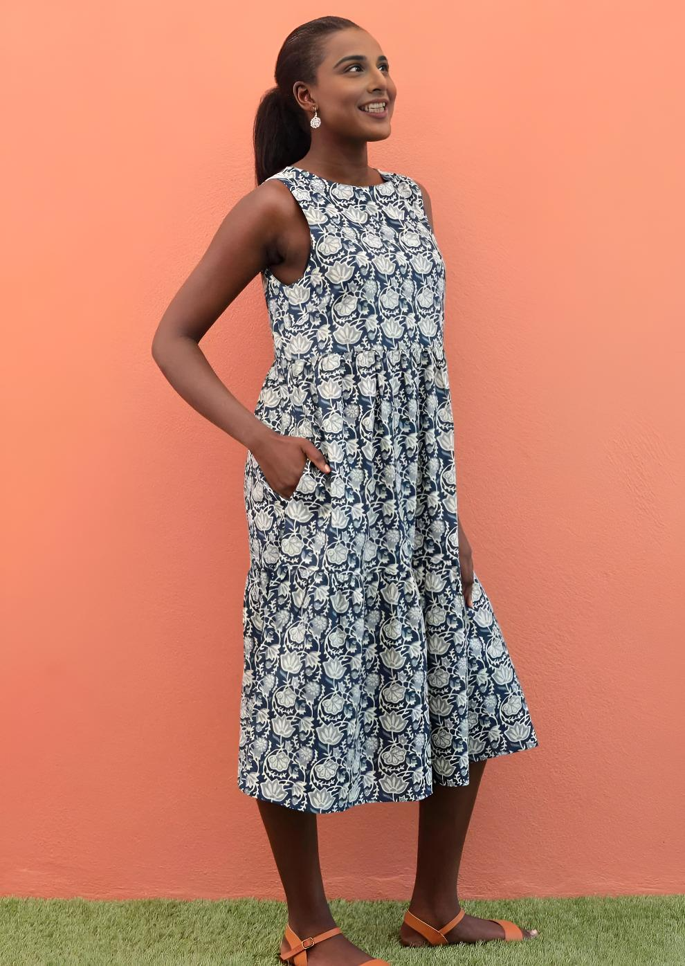 Tully Dress Indigo