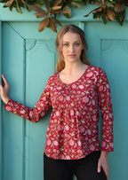Tulsi Long Sleeve Top Cranberry
