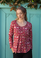 Tulsi Long Sleeve Top Cranberry