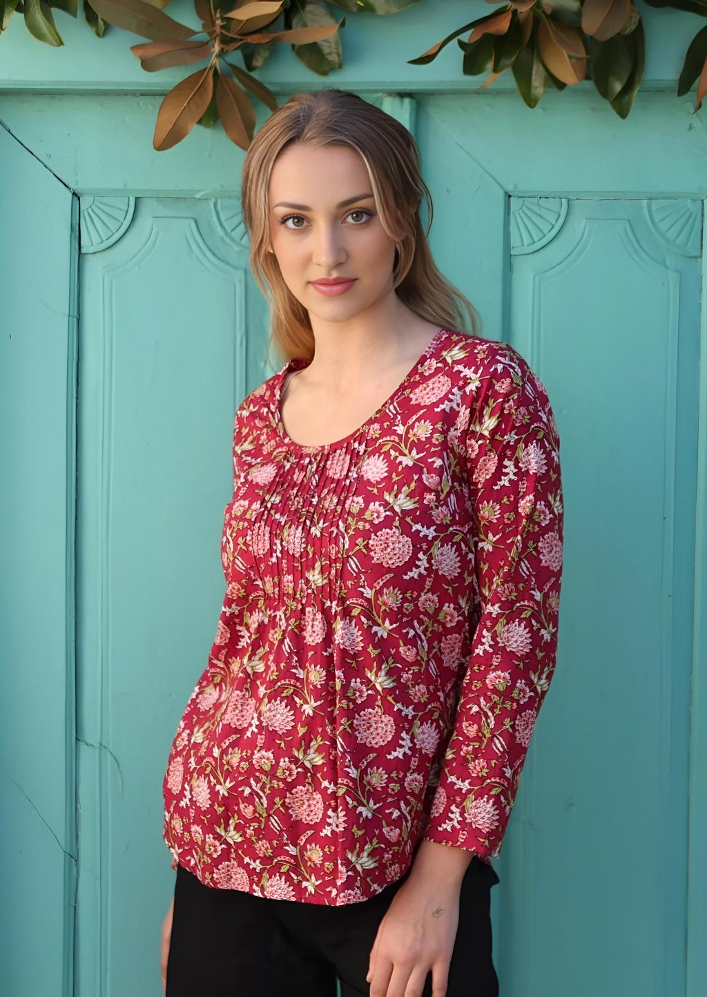 Tulsi Long Sleeve Top Cranberry