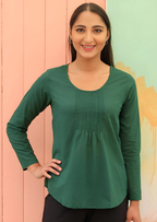 Tulsi Long Sleeve Top Hunter Green