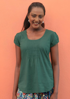 Tulsi Top Hunter Green