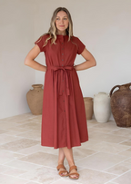 Vivien Dress Burnt Henna