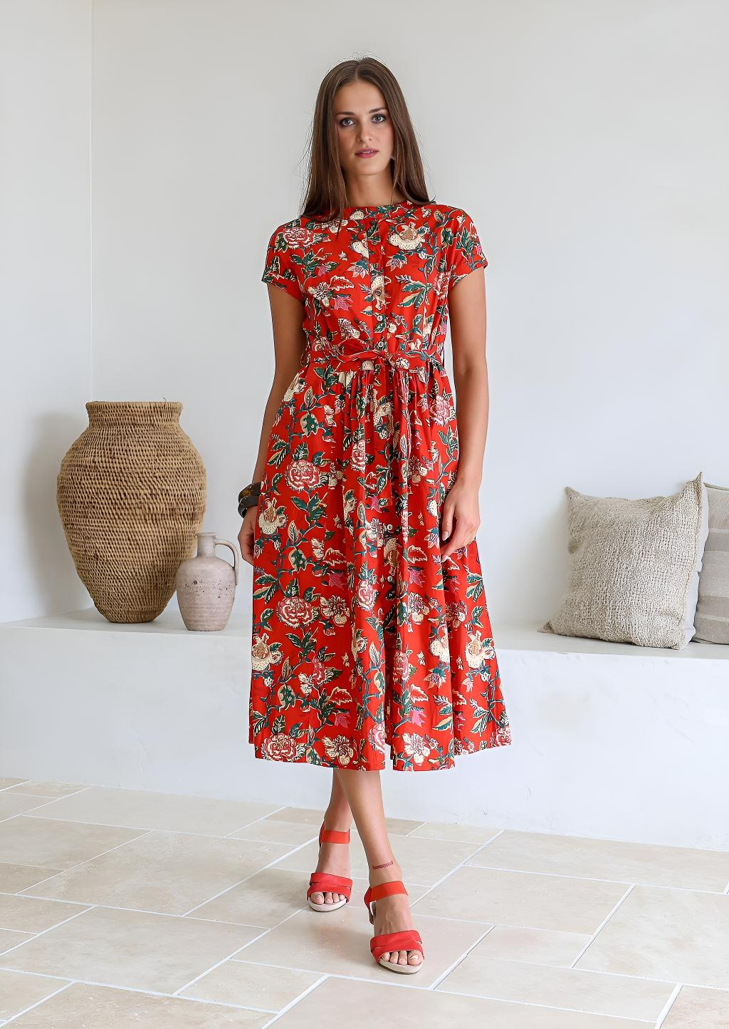 Vivien Dress Mistlerose