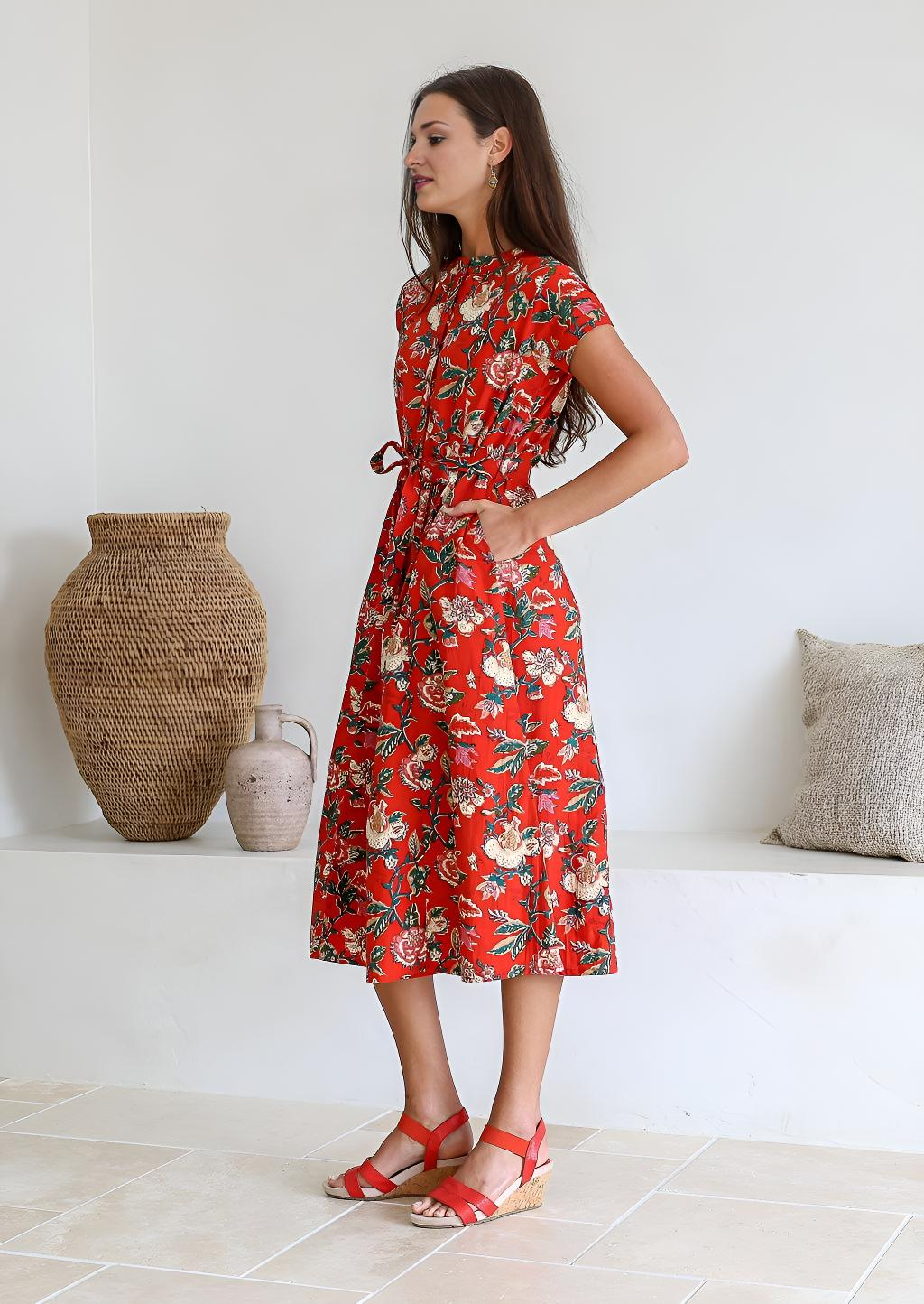 Vivien Dress Mistlerose