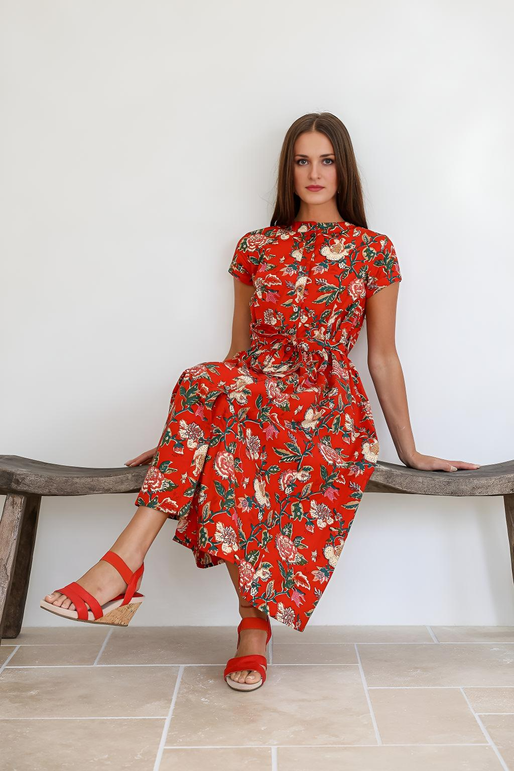 Vivien Dress Mistlerose