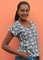 Yasmin Top Indigo