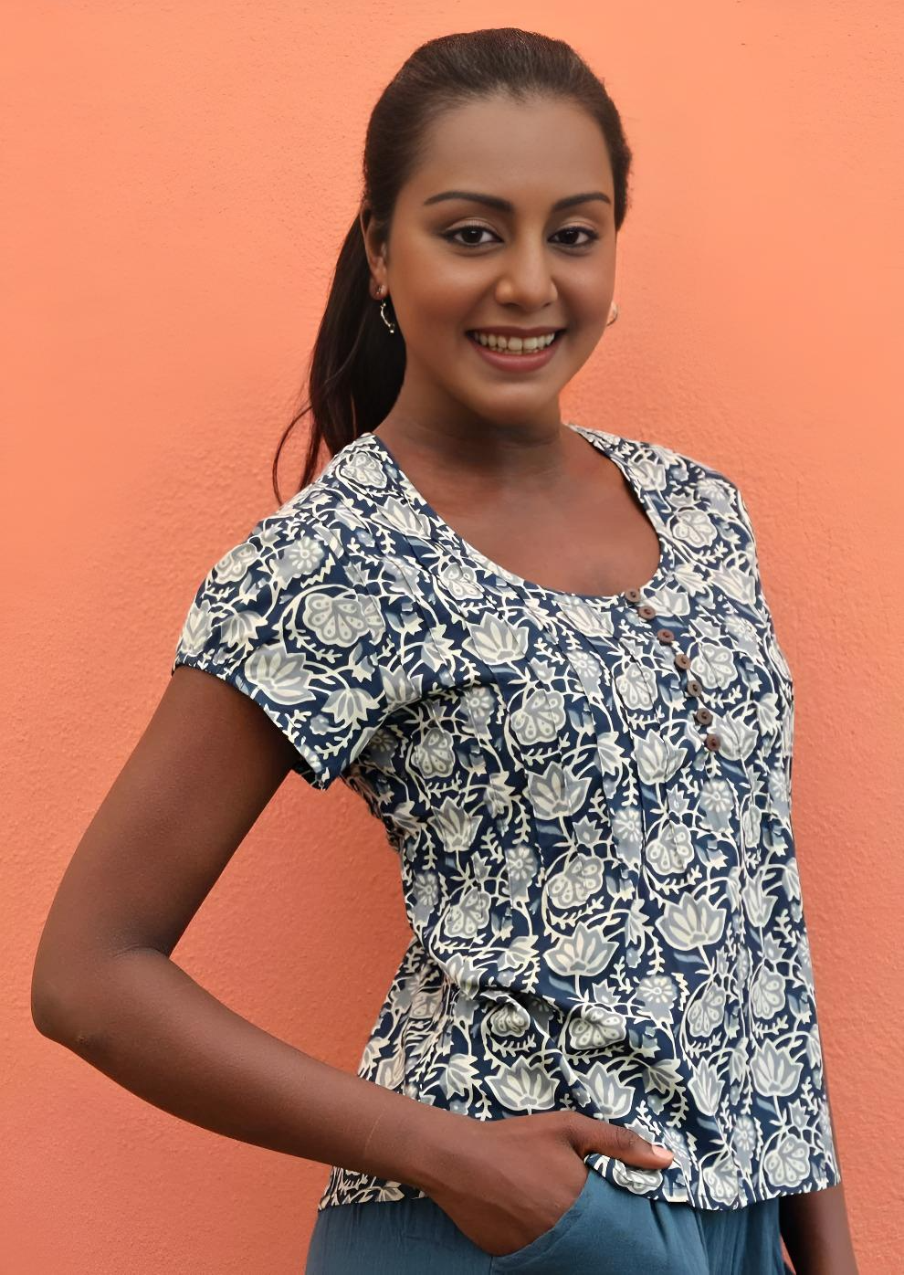 Yasmin Top Indigo
