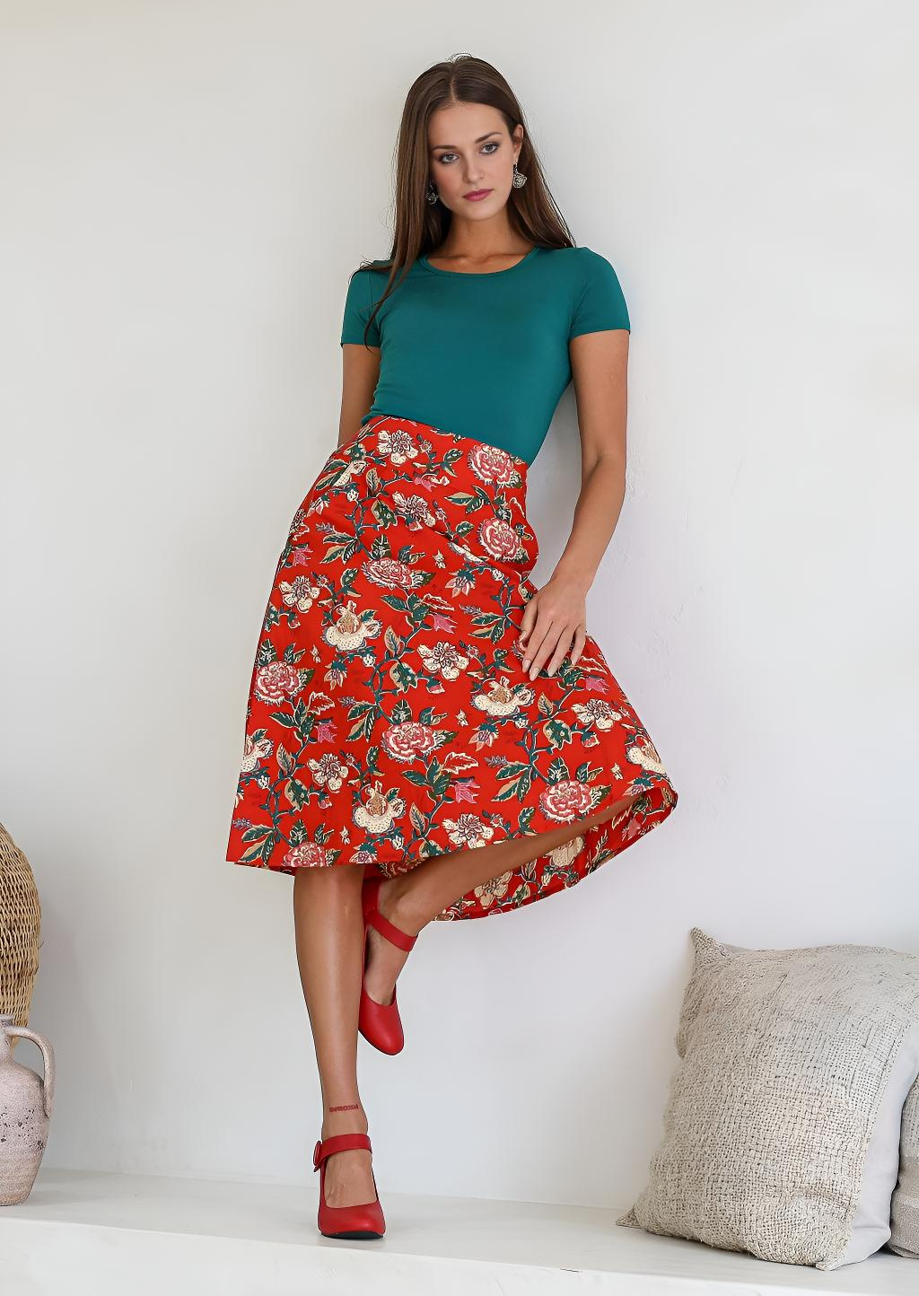 Zarah Skirt Mistlerose