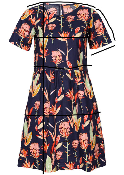 Mabel Dress Bird of Paradise