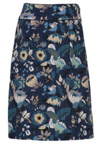 floral printed women's skirt cotton