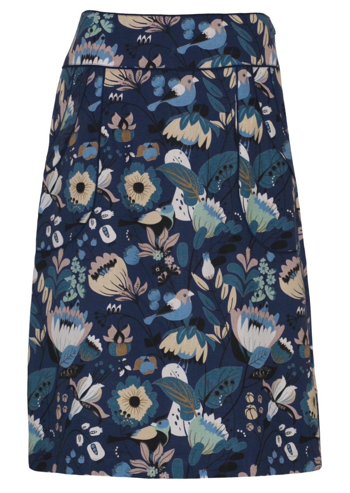 floral printed women's skirt cotton