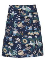 blue toned women's cotton skirt