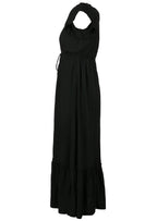 Side View Short Sleeve Maxi Dress Empire Waist